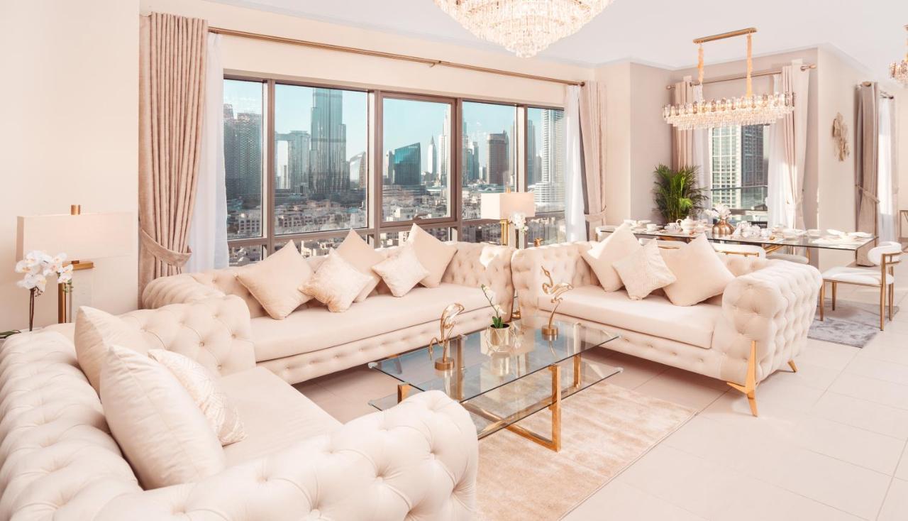 דובאי Elite Royal Apartment - Panoramic Full Burj Khalifa, Fountain & Skyline View - Baron מראה חיצוני תמונה