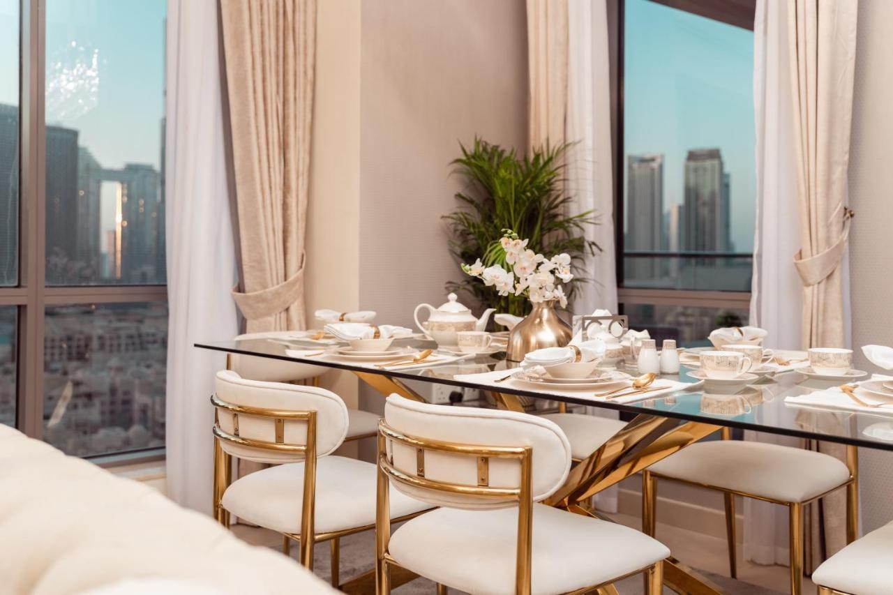 דובאי Elite Royal Apartment - Panoramic Full Burj Khalifa, Fountain & Skyline View - Baron מראה חיצוני תמונה